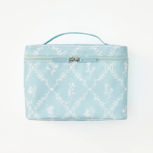 Blue Trellis Vanity Case