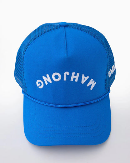 Blue "Mahjong" Flip Hat