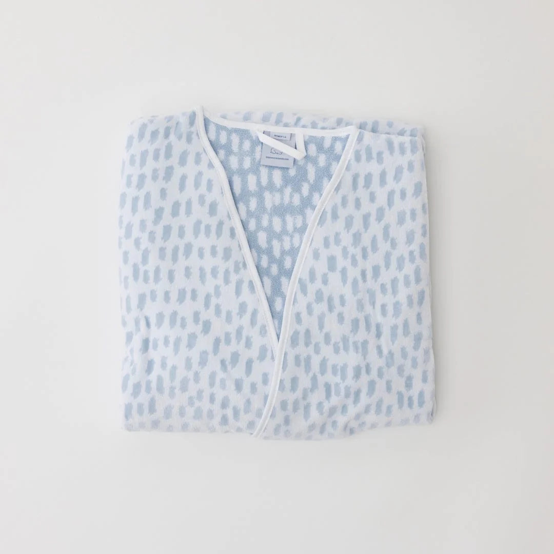 Blue Millie Women's Short Plush Robe