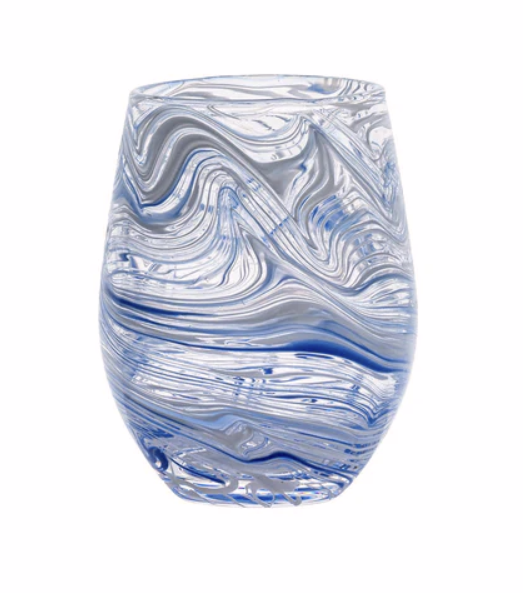 Puro Marbled Stemless Wine (4 color options) | Juliska