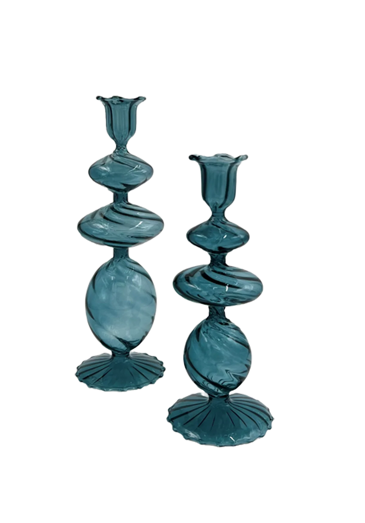 Blue Candlesticks (Set of 2)