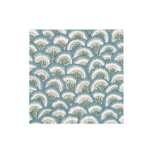 Pontchartrain Scallop Blue Cocktail Napkins, 20 Count - Caspari