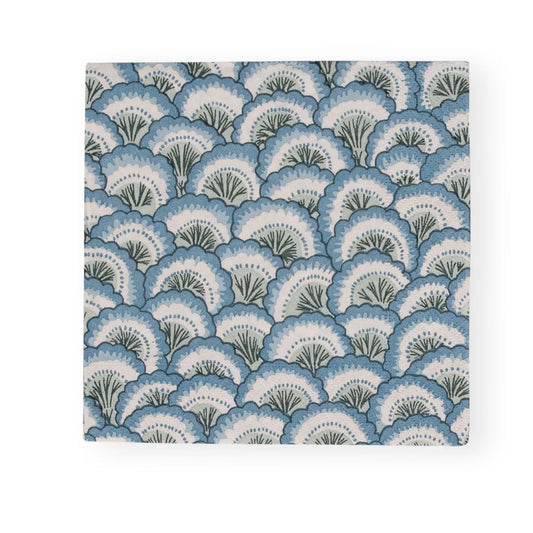 Pontchartrain Scallop Blue Luncheon Napkins
