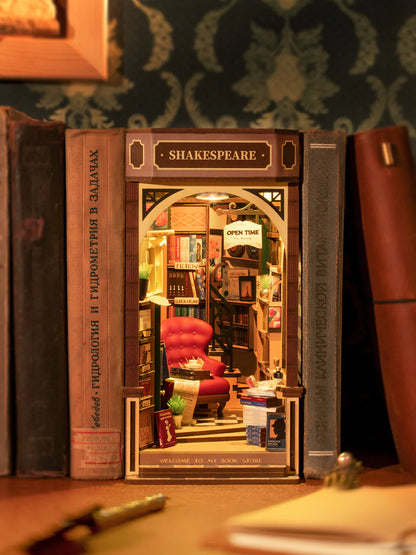 Bookstore, Miniature Book Nook Kit
