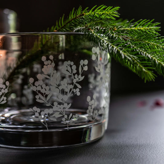 Simon Pearce Engraved Berry Bowl