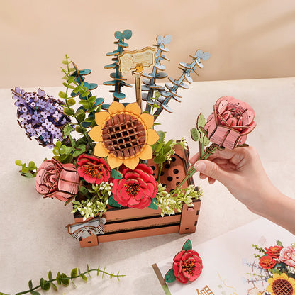 Wooden Bloom Box, Wooden Puzzle Kit