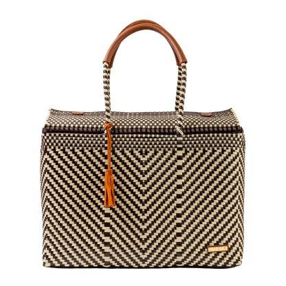 Closed Basket Jumbo Arrow Tote Bag