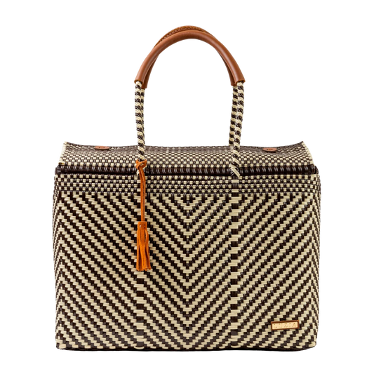 Closed Basket Jumbo Arrow Tote Bag