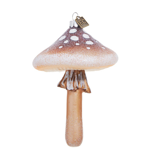 5" BROWN MUSHROOM ORNAMENT