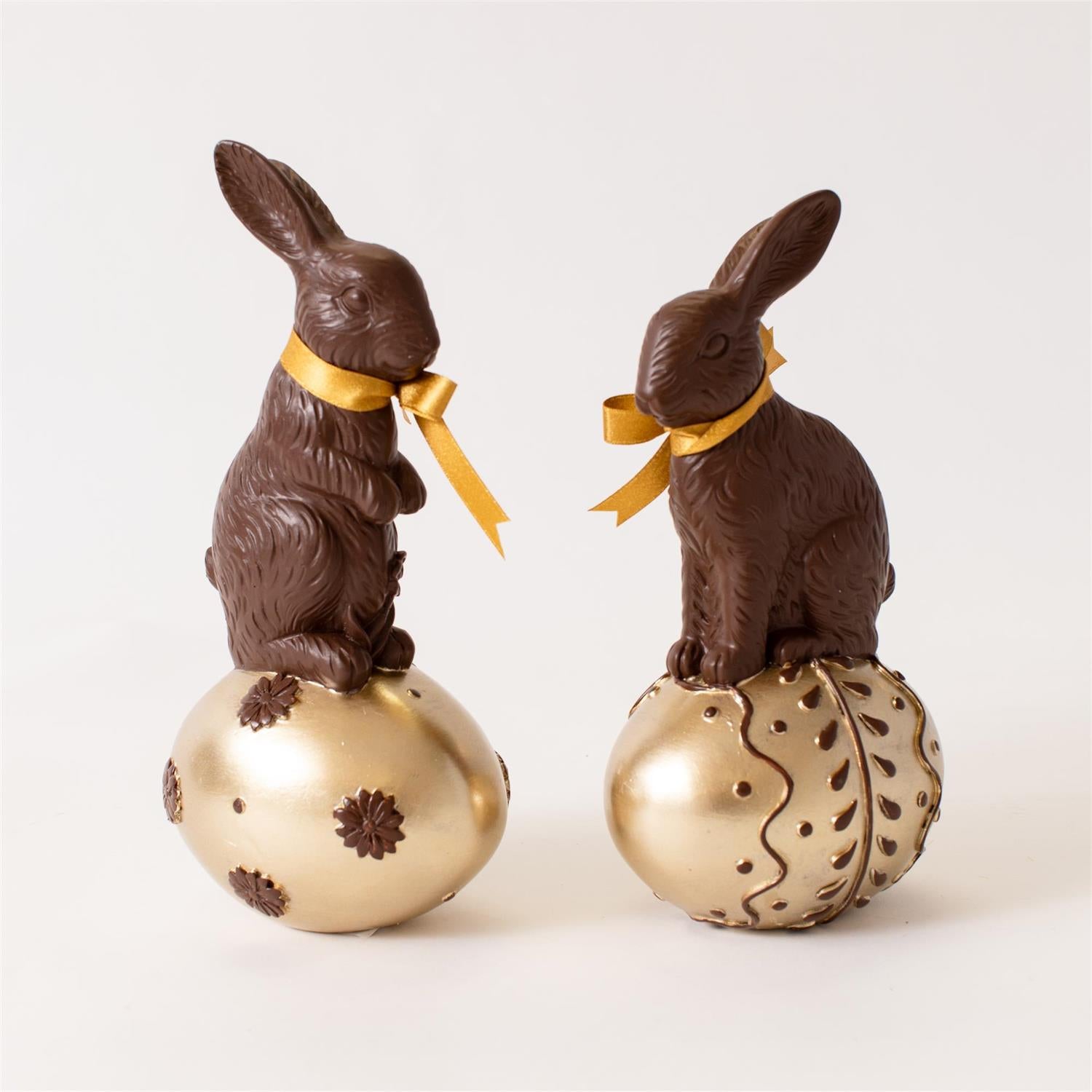 Elegant Rabbit Chocolates Chocolate Rabbit on Egg – Gourmet & Co. Home