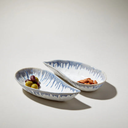 Simon Pearce Burlington Pool Mussel Shell Bowl Set in Gift Box, Small