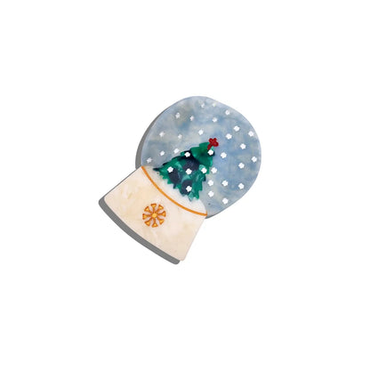 Snow Globe Claw Hair Clip