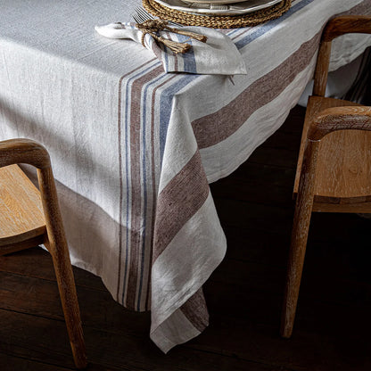 Juliska 60"x120" Danish Stripe Tablecloth