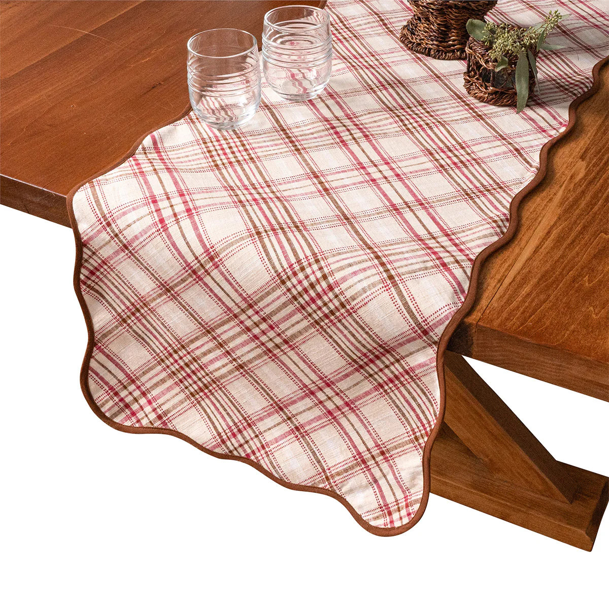 Juliska Harvest Tartan Table Runner