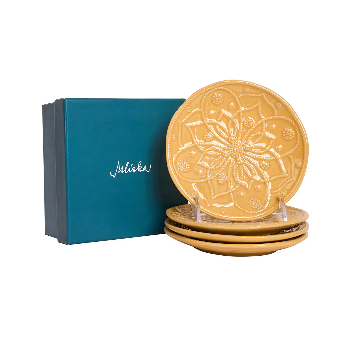 Juliska Jardins du Monde Daffodil Side/Cocktail Plate (Assort. Set of 4)