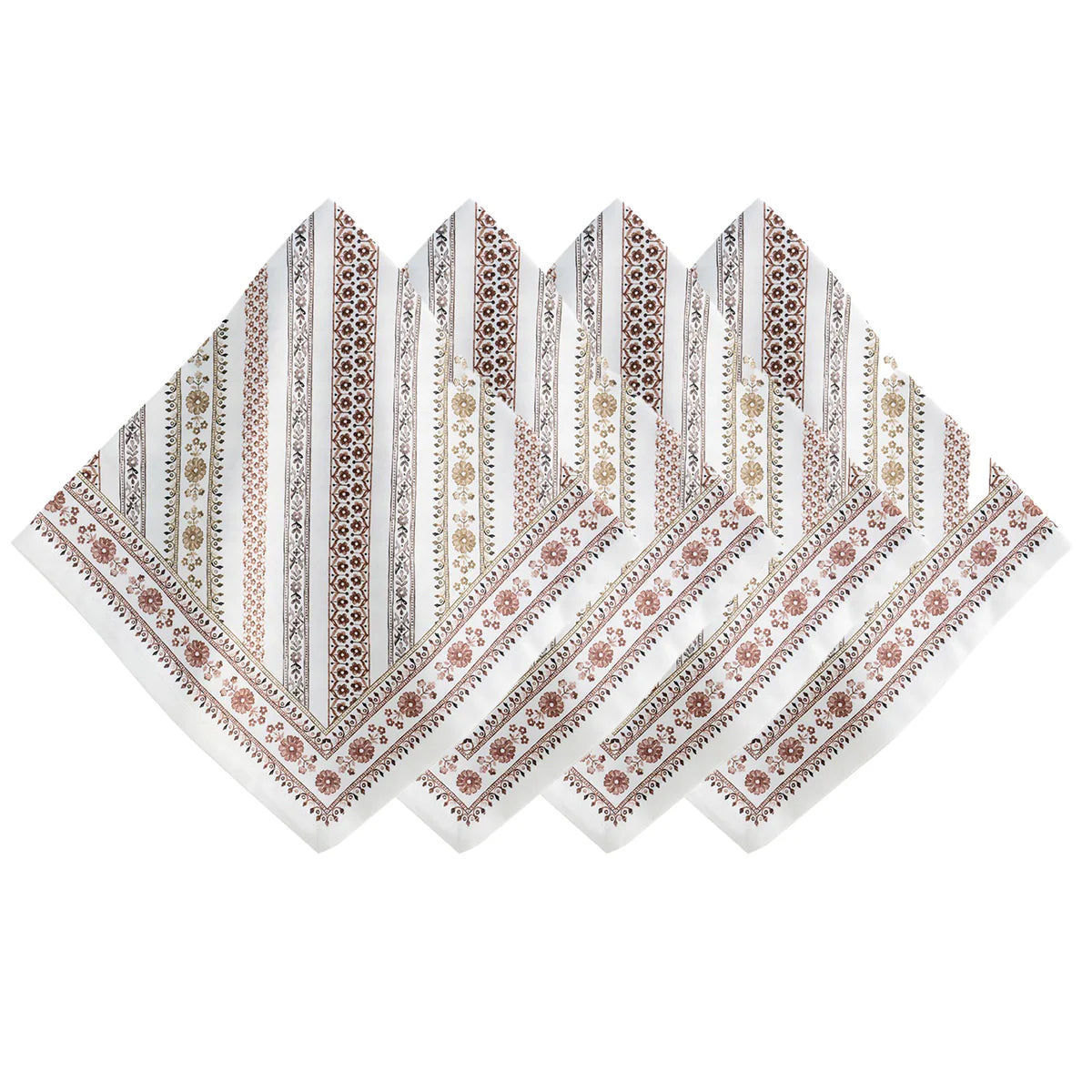 Juliska Seville Stripe Natural Napkins (Set of 4)