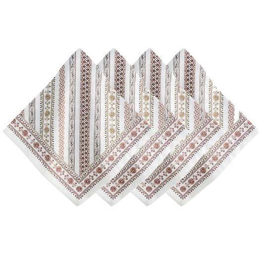 Juliska Seville Stripe Natural Napkins (Set of 4)