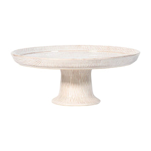 Blenheim Oak Whitewash Cake Pedestal - Juliska