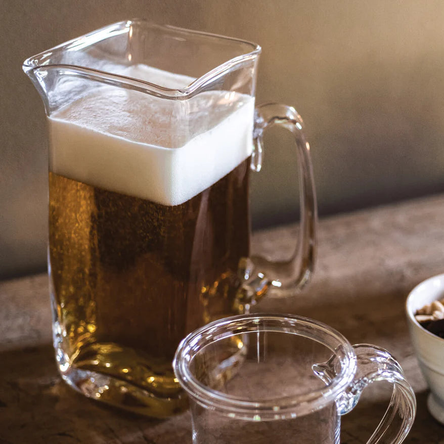 Simon Pearce Woodbury Glass Pitcher, Large