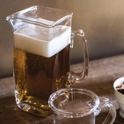 Simon Pearce Woodbury Glass Pitcher, Large