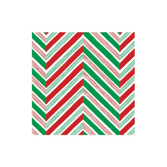 Candy Cane Stripes Paper Cocktail Napkins