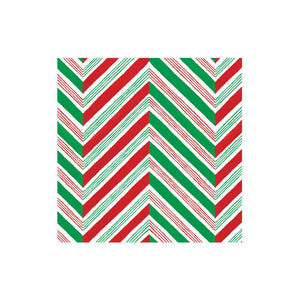 Candy Cane Stripes Paper Cocktail Napkins - 20 Per Package