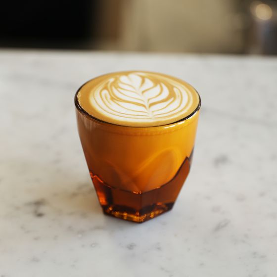 Vero Cappucino Glass in Amber