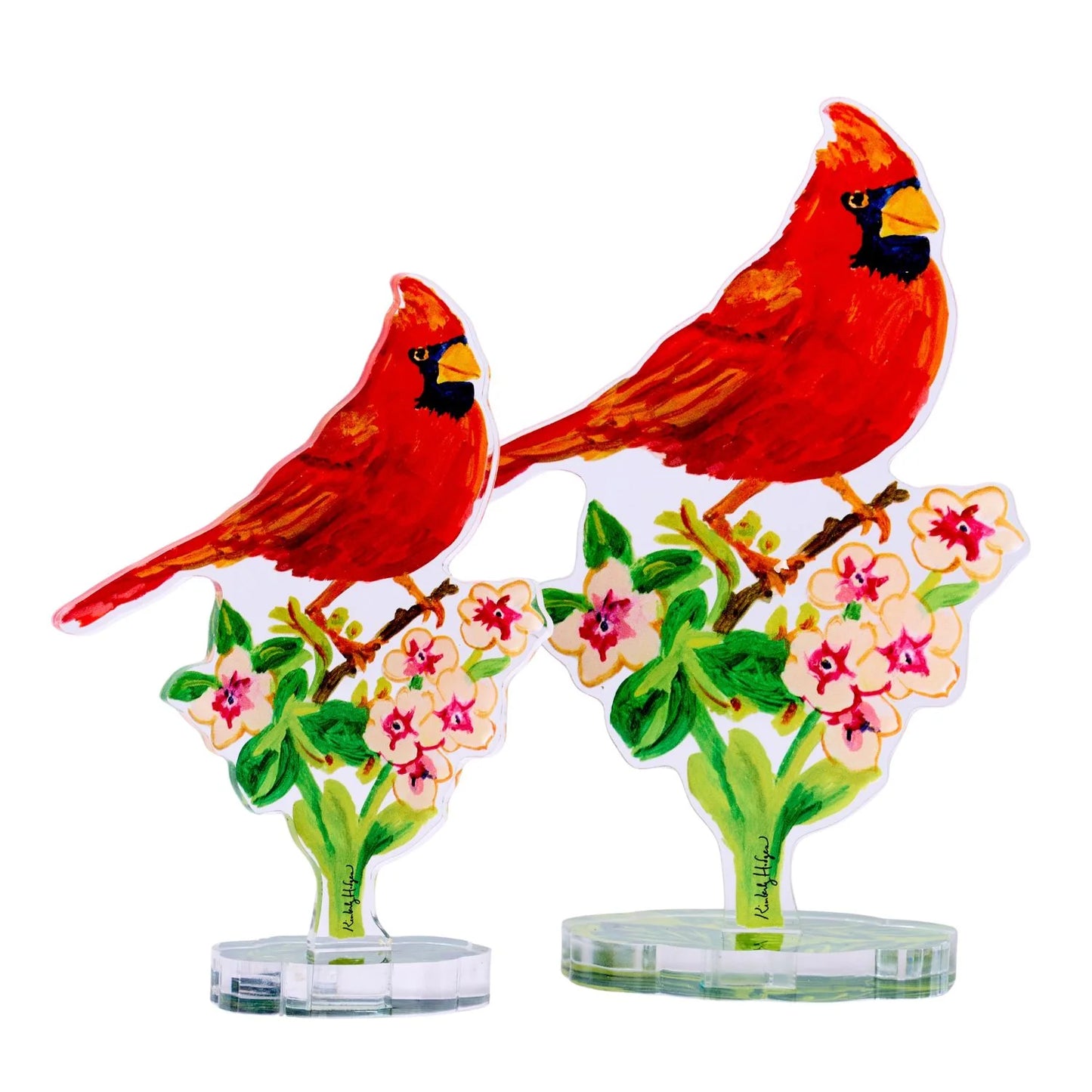 Spring Cardinal Large Acrylic Flower