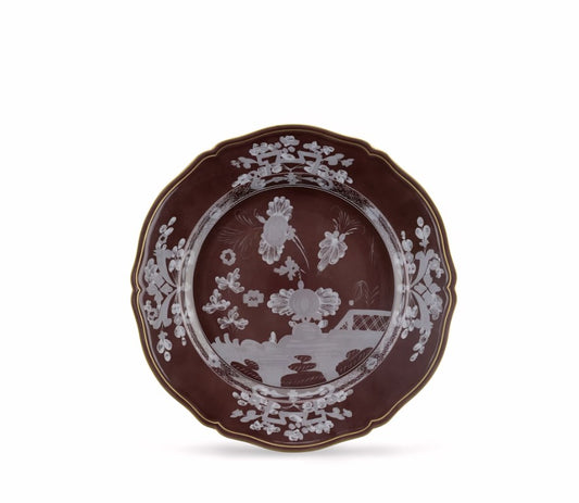 Oriente Italiano Castagna Round Platter, Ginori 1735