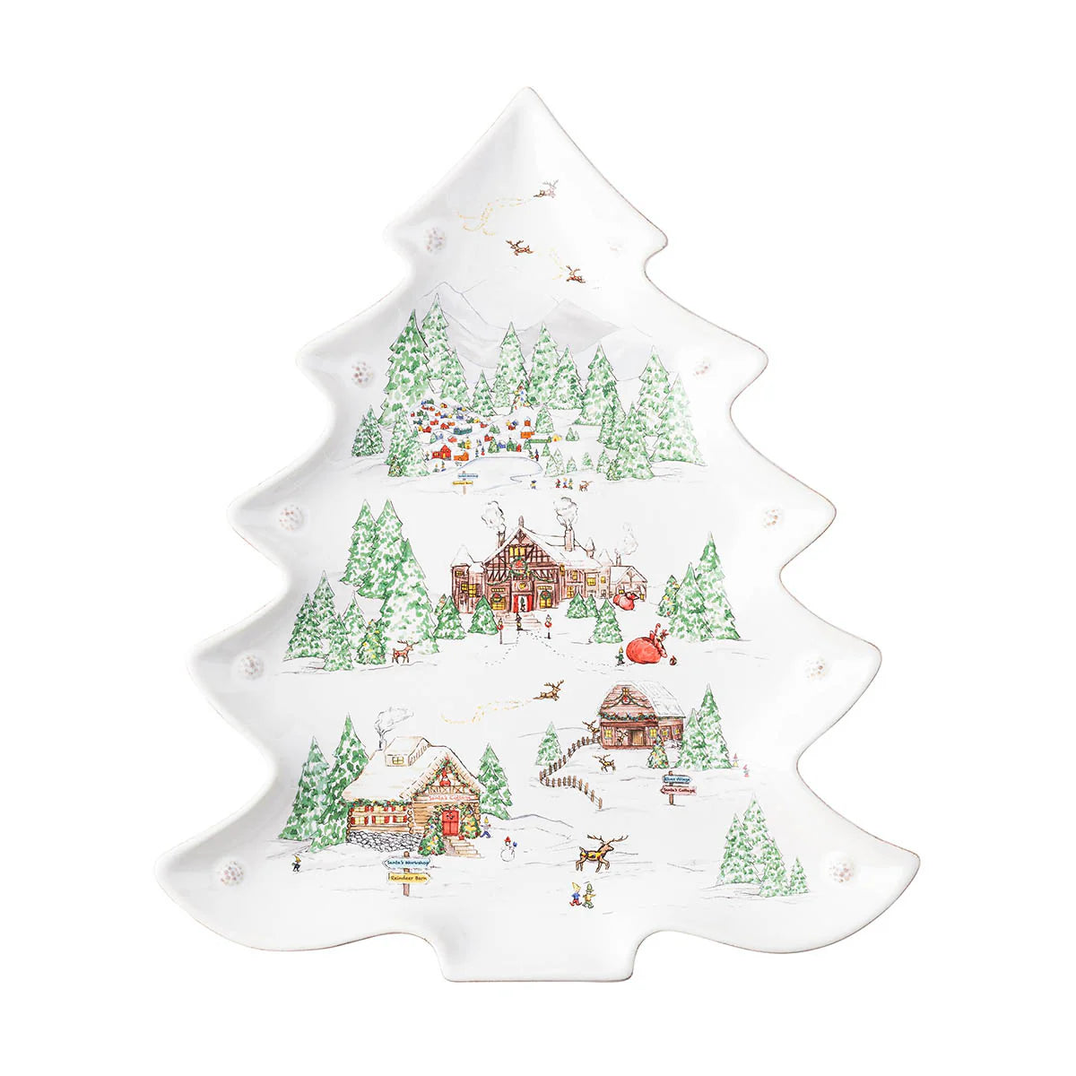 Juliska Berry & Thread North Pole 15" Tree Platter Tray