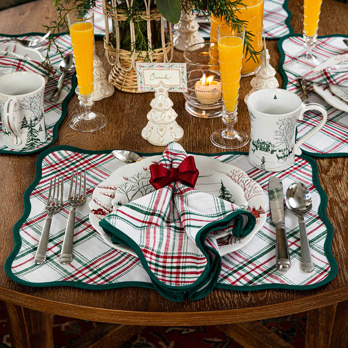 Juliska Merry Tartan Napkins (Set of 4)