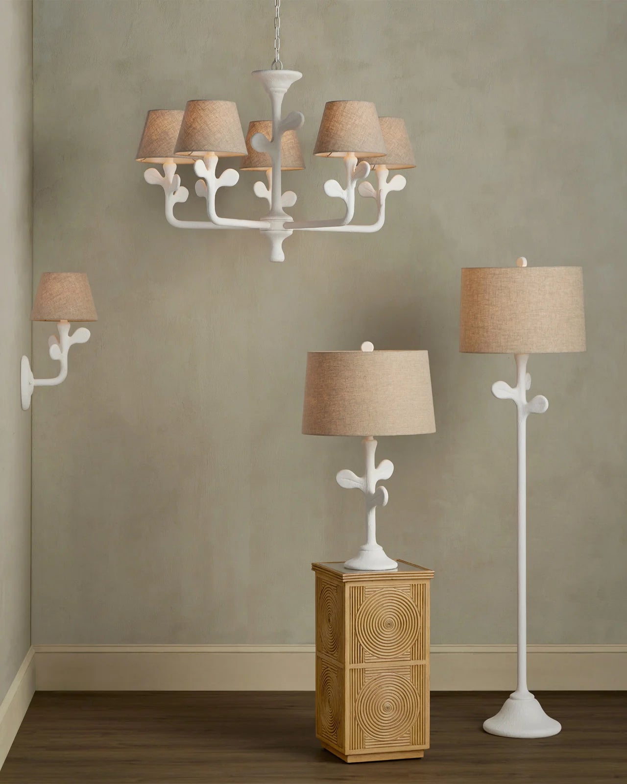 Charny White Floor Lamp