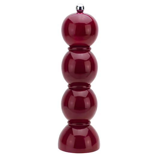 Cherry Red Bobbin Salt or Pepper Mill