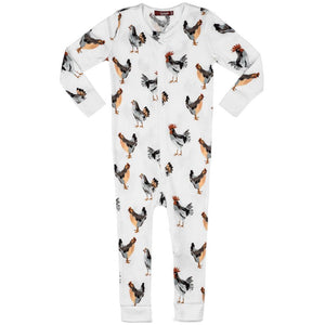 18-24M Chicken Organic Zipper Pajama Milkbarn