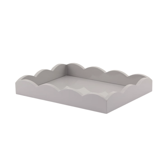Chiffon Gray Small Scallop Tray