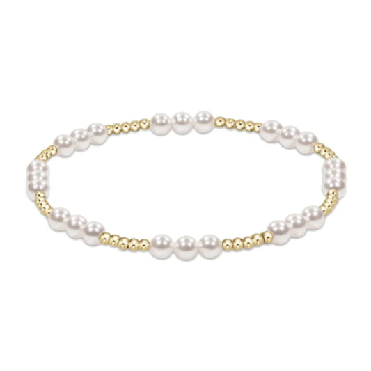 enewton Classic Joy Pattern 4mm Bead Bracelet, Pearl
