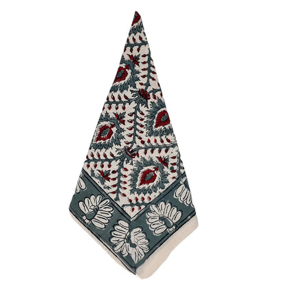 Abigails Cabana Tablecloth in Crimson and Clover