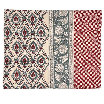 Abigails Cabana Tablecloth in Crimson and Clover