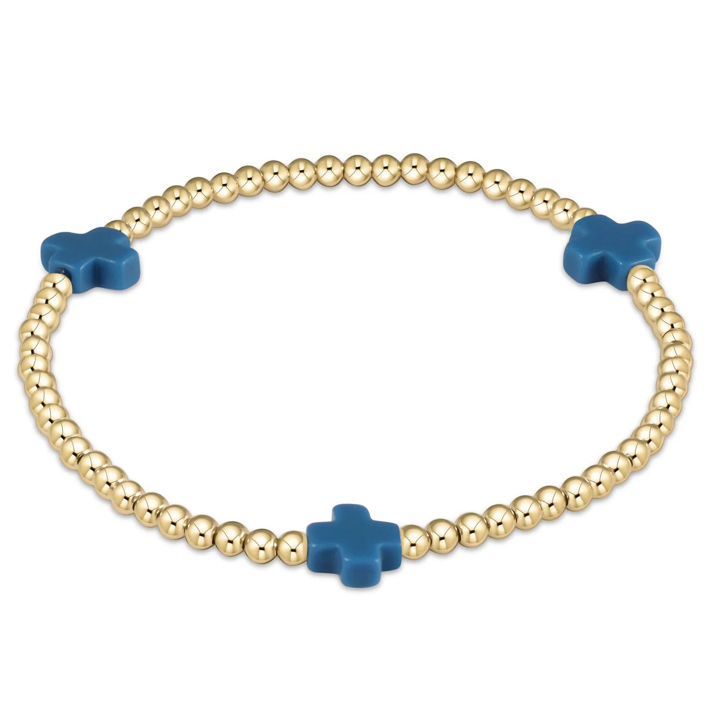 enewton Signature Color Cross 3mm Bracelet Gold