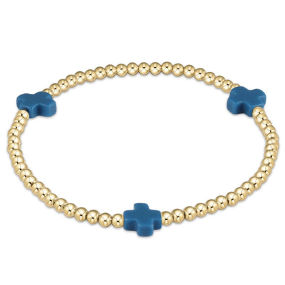 enewton Signature Color Cross 3mm Bracelet Gold
