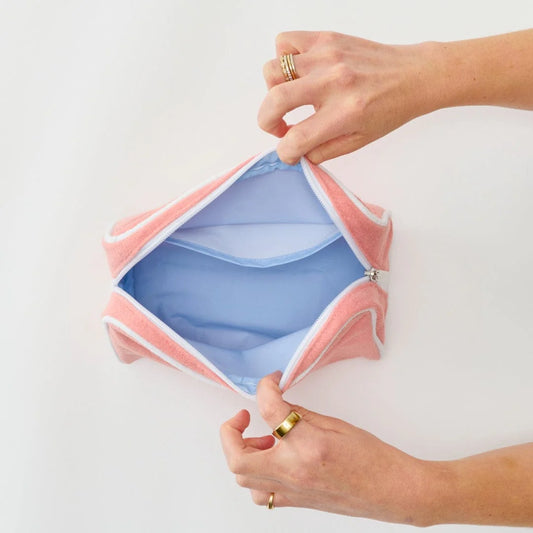 Signature Toiletry Bag in Coral