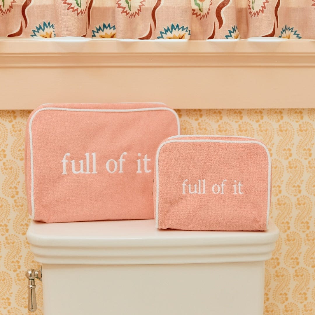 Signature Toiletry Bag in Coral