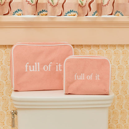 Signature Toiletry Bag in Coral