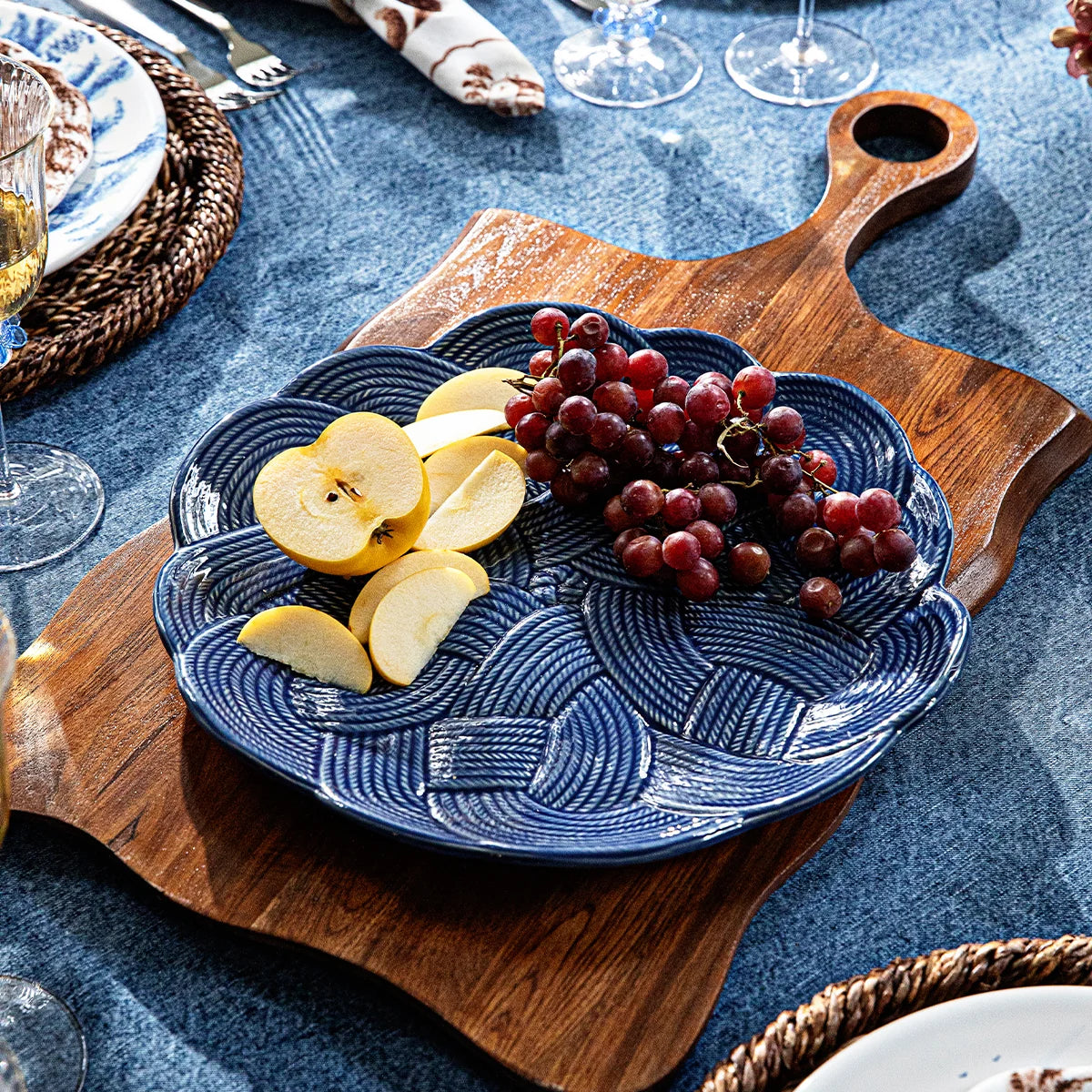 Juliska Le Panier Mystic Knot Denim Charger Plate