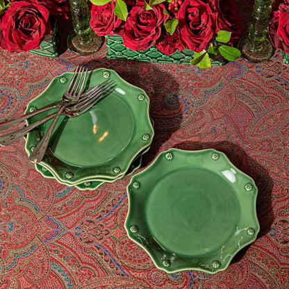 Juliska Berry & Thread Basil Scalloped Dessert/Salad Plate