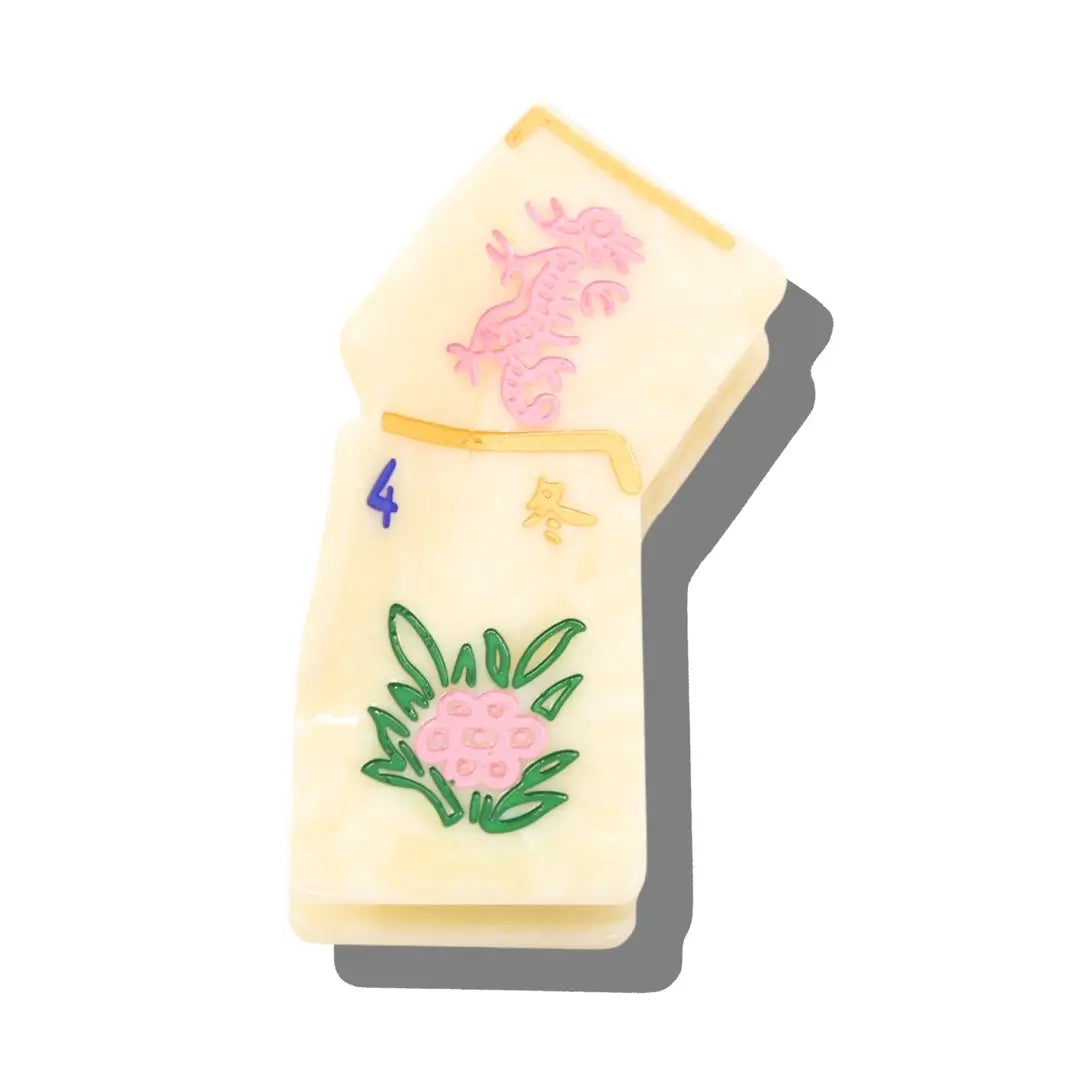 Mini Flower Mahjong Claw Hair Clip