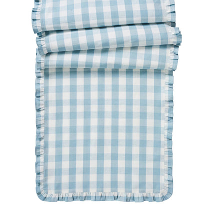 Juliska Gingham Ruffle 18" x 90" Table Runner