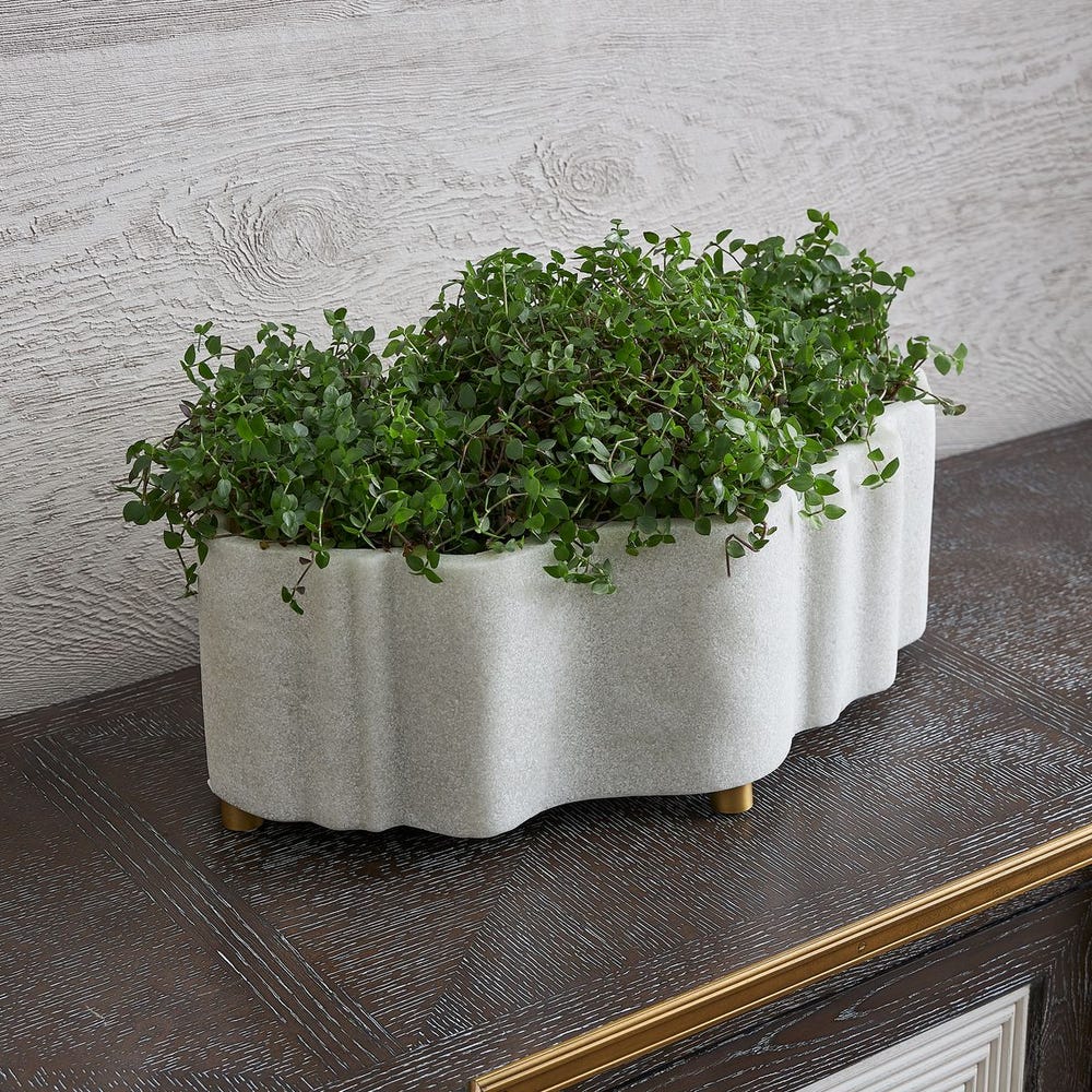 Oval Ripple Cachepot