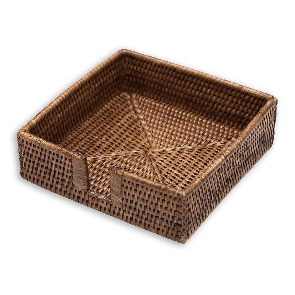 Luncheon  Dark Rattan Napkin Holder