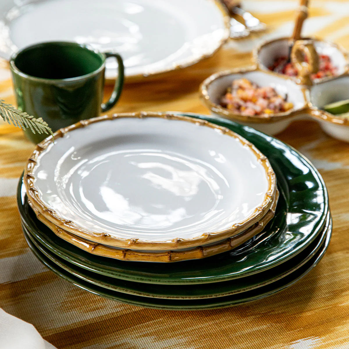 Juliska Bamboo Side/Cocktail Plate